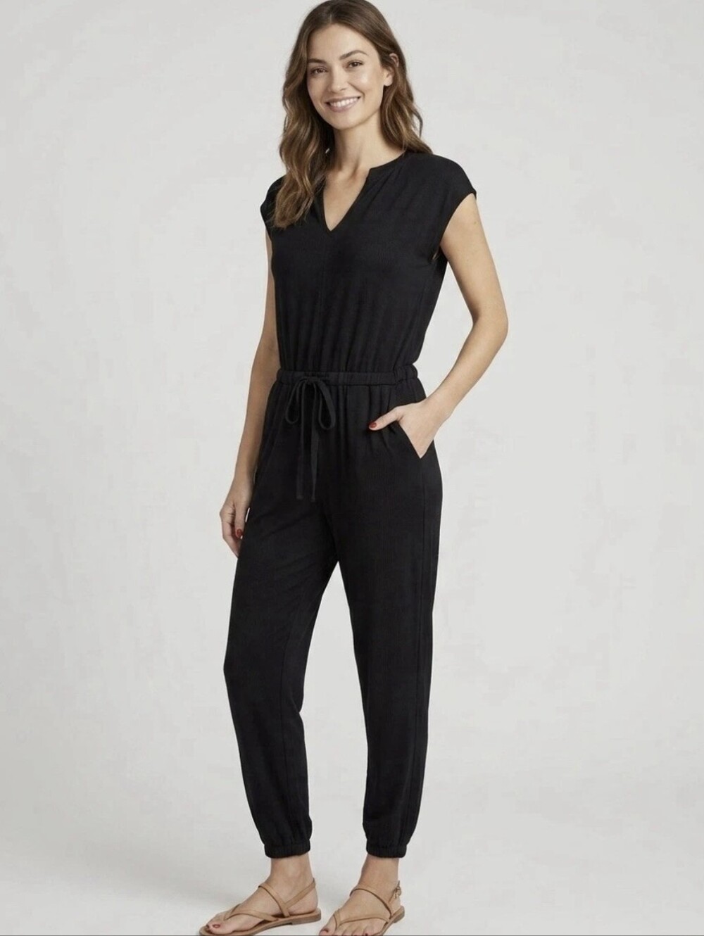 Lou & Grey V Neck Jumsuit